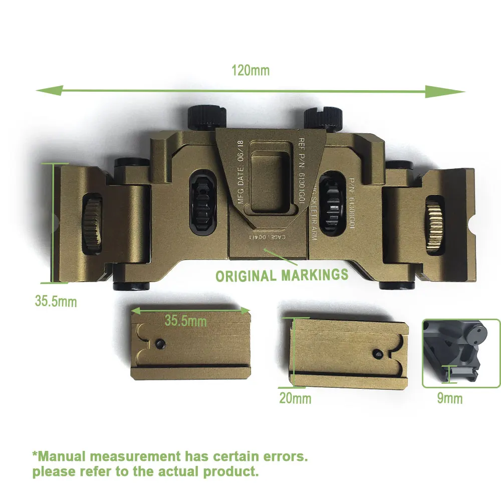 SOTAC-Soporte de montaje para casco de puente Binocular de aluminio, accesorios de caza para visión nocturna L4 G24 nvg - imagen 2