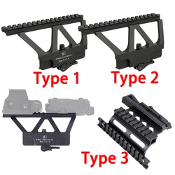 PEQ 15 armas de luz 551 558 holográfica punto rojo mira óptica montaje lateral riel de 20mm para AR15 AK 47 74 accesorios de caza