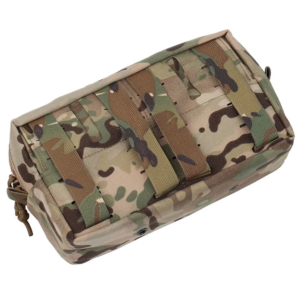 Bolsa táctica grande GP ancha MOLLE Panel trasero integrado, bolsillo de malla de bucle de 2 pulgadas, almacenamiento NVG para LV119, portador de placa, cinturón de combate - imagen 3