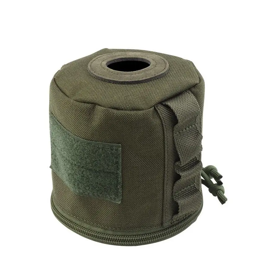 Cubierta protectora de lata de Gas para acampar, tanque de Gas de 450g, recipiente de Gas estilo Molle, funda de cilindro, suministros para barbacoa, Picnic al aire libre - imagen 3