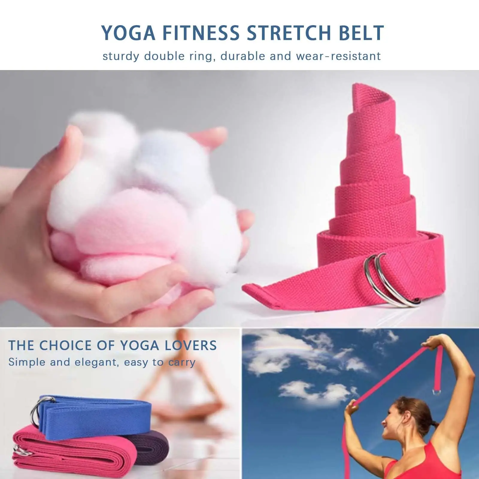 Better Me Pilates Kit esencial Accesorios de Pilates para mujeres con bandas para glúteos Pelota de yoga 25 cm Figura 8 Banda de resistencia - imagen 4