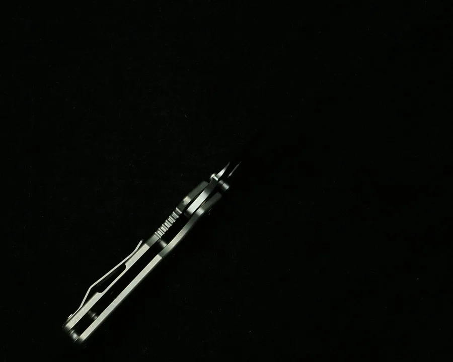 Cuchillo táctico plegable PT3 titanio CPM154 rodamiento cerámica EDC - imagen 5