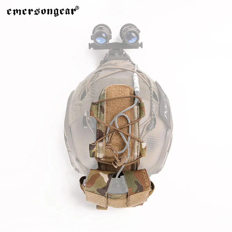 Emersongear MK2 funda de batería para casco bolsa táctica para casco accesorios de caza bolsa de noche bolsa para casco Trekking Nylon EM9399 - imagen 5
