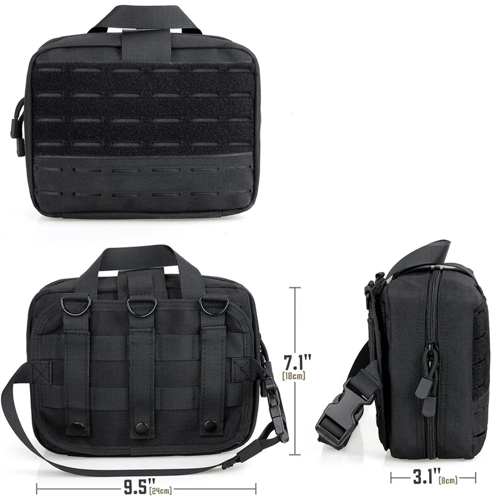 Bolsa médica Molle para exteriores, organizador de bolsa EDC, botiquín de primeros auxilios, riñonera IFAK EMT de gran capacidad para caza, Camping y viajes - imagen 5