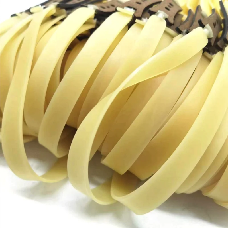 Banda de goma para caza al aire libre, accesorios para tirachinas, 3 uds., 1,5mm, 2mm de ancho, banda de goma gruesa, látex de alta calidad, alta elasticidad, lisa - imagen 5