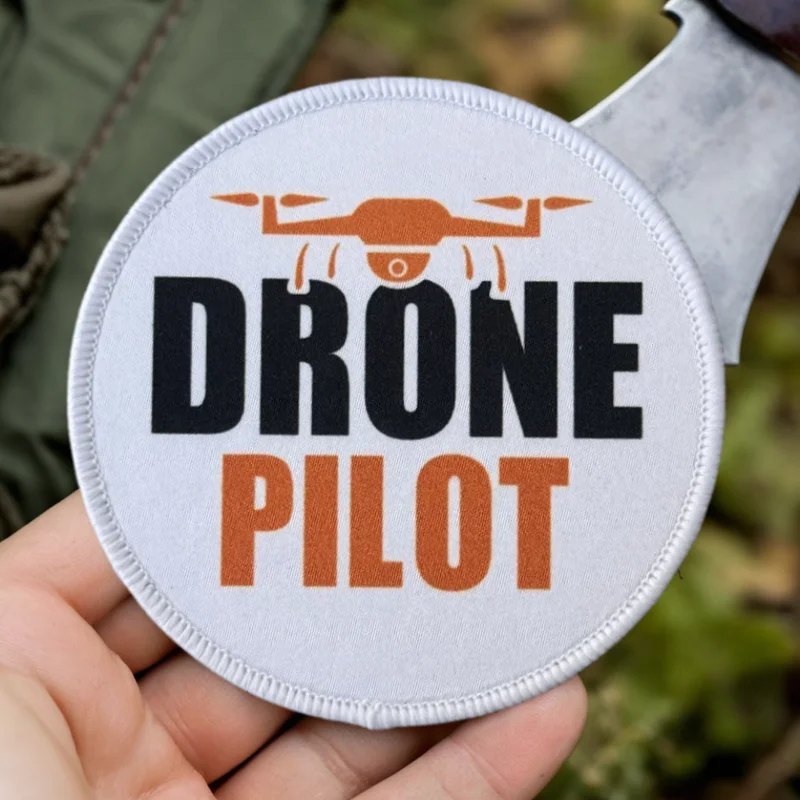Parche DRONE PILOT – Insignia de moral con velcro para chaleco táctico - imagen 2