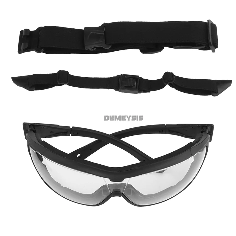 Gafas tácticas de caza a prueba de viento para ciclismo al aire libre, gafas deportivas para senderismo, gafas de protección CS Wargame con correa para la cabeza - imagen 2