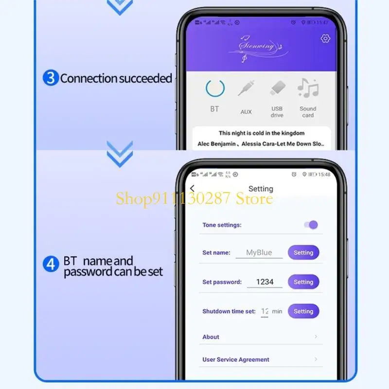 J1HC 220WX2 + 350W TPA3255 YS-AS21 módulo amplificador potencia Digital compatible con 2,1 canales DC18-38V - imagen 4