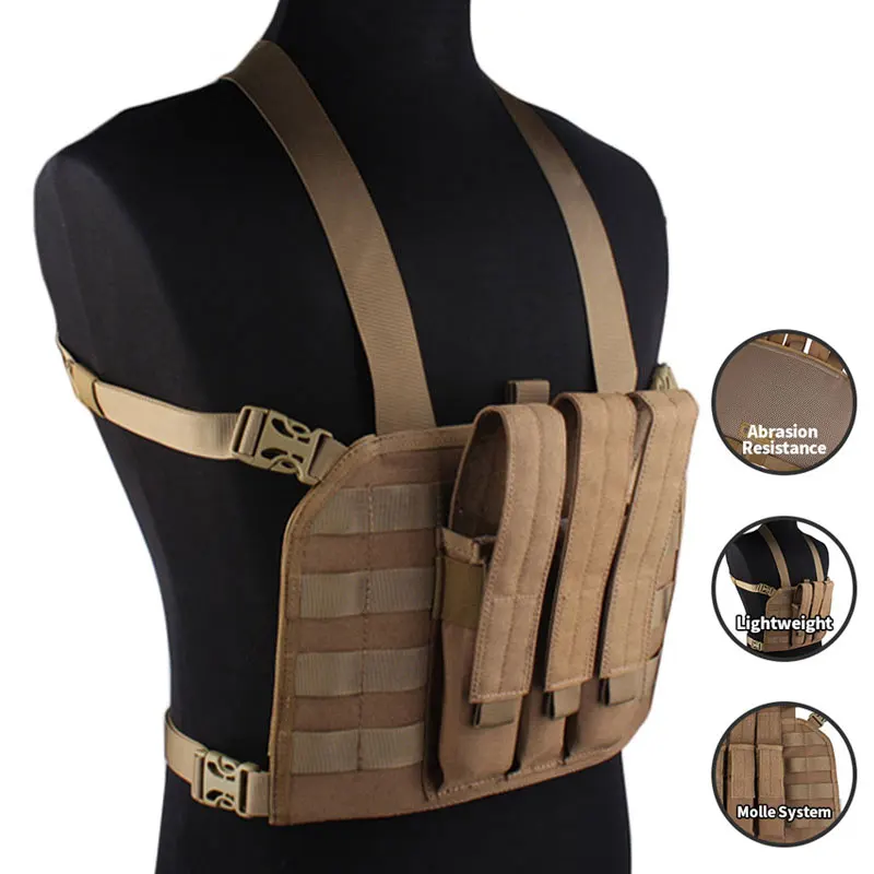EMERSONGEAR-plataforma de pecho MP7 con bolsa para revistas, bolsa Mag, Airsoft, caza, MOLLE, placa de engranaje, chaleco portador, Camping, nailon, EM7445 - imagen 2