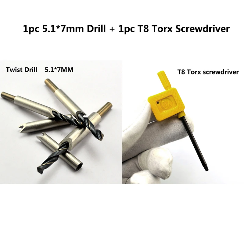 Juego de 10 cuchillos plegables de acero inoxidable, mango colorido T8 Torx M4, tornillos de bloqueo, remaches de husillo, clavos DIY, piezas de accesorios - imagen 3