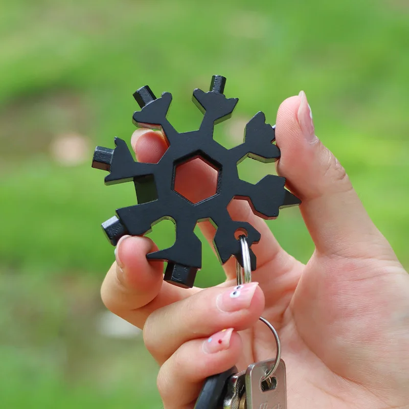Llave multifuncional copo de nieve para camping y aire libre - imagen 2