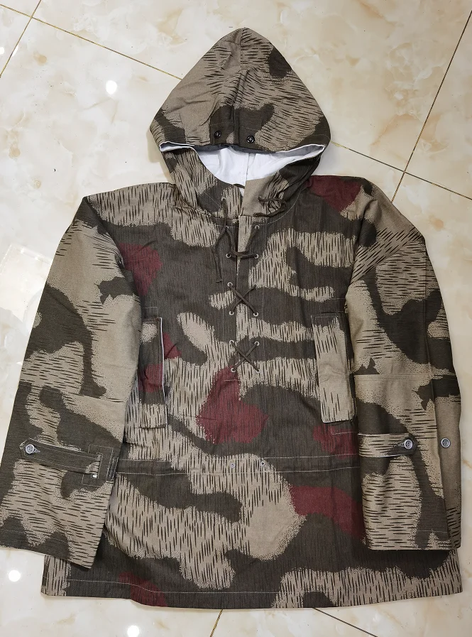 Smock alemán Flaketarn reversible – Parka camuflaje militar