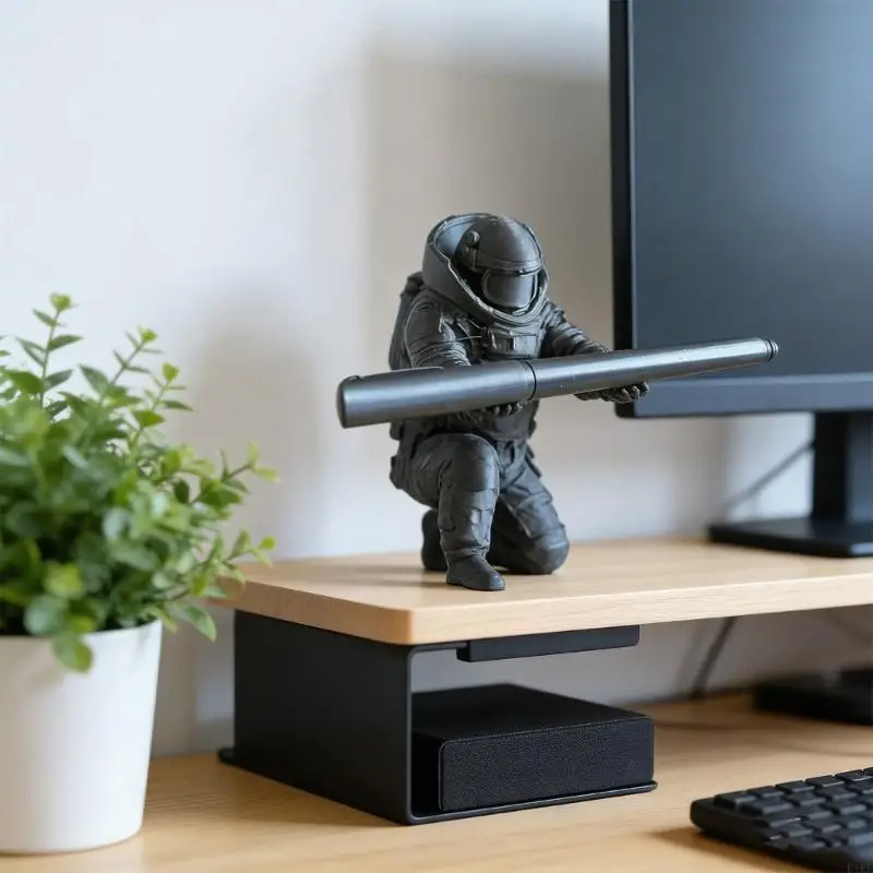 Figura soldado militar impresa 3D para escritorio, soporte bolígrafo - imagen 4