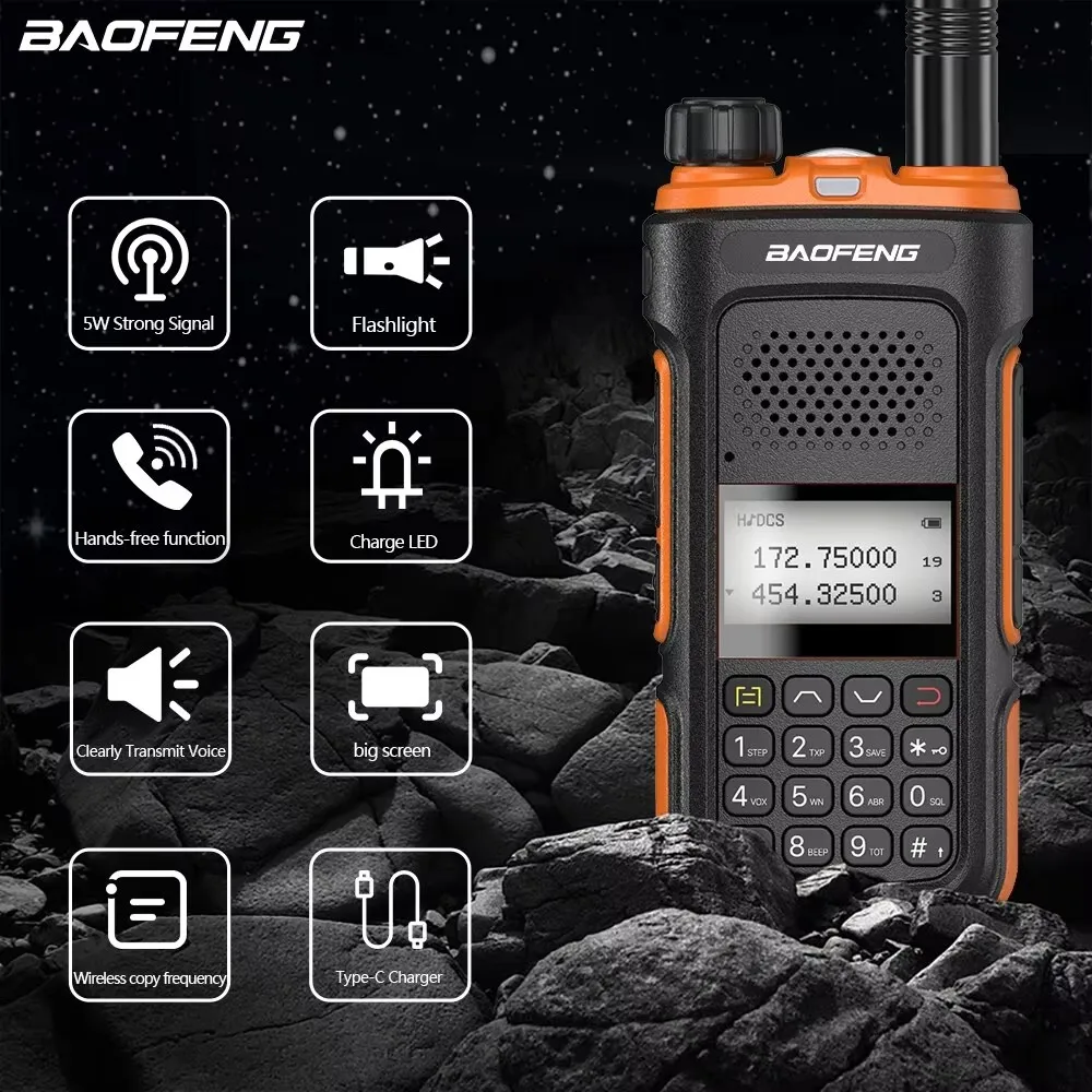 Baofeng UV-10 Pro Walkie Talkie frecuencia de copia inalámbrica banda Dual 999CH tipo C carga UV-5R de largo alcance Radio bidireccional Ham - imagen 2