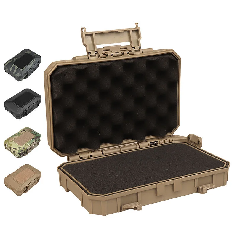 Caja de seguridad táctica de transporte de plástico duro de nailon resistente para exteriores, caja de pistola, caja de equipo instantáneo ABS para chaleco