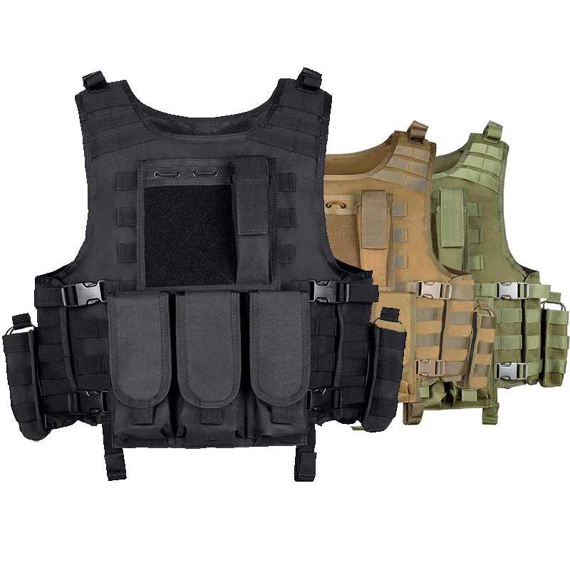 Chaleco militar a prueba de balas para hombre, chaleco ligero protector de color, chaleco táctico con hebilla, Chaleco de traje de caza para hombre