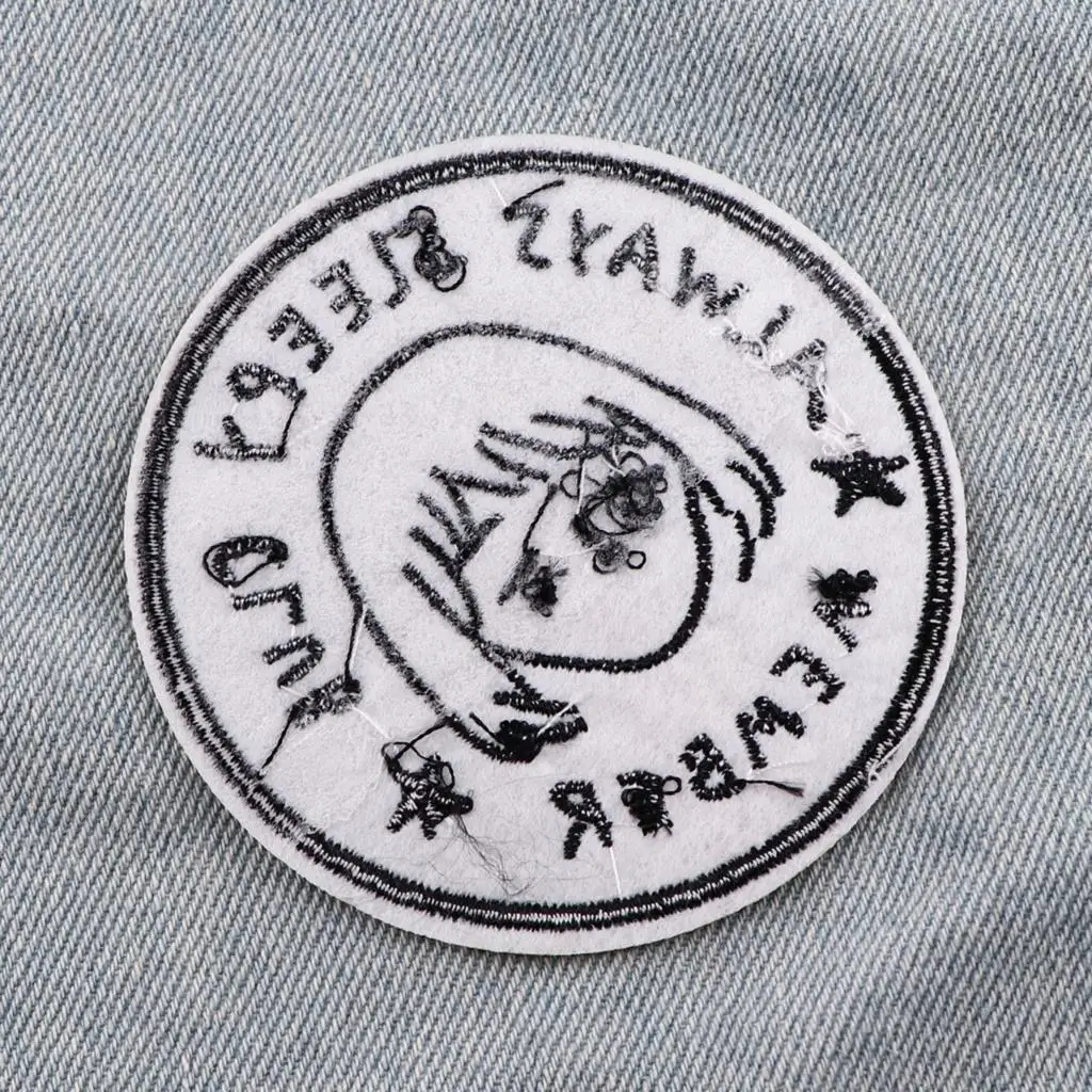 Parche para miembro del Club Always Sleeping, parches para planchar para chica de dibujos animados, parche adhesivo para ropa, parches bordados para coser ropa DIY - imagen 4