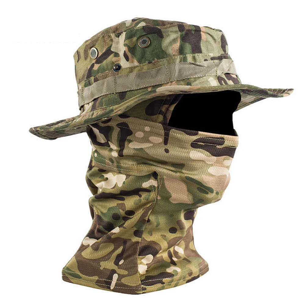 Sombrero táctico para exteriores, visera transpirable de ala ancha para montaña - imagen 5