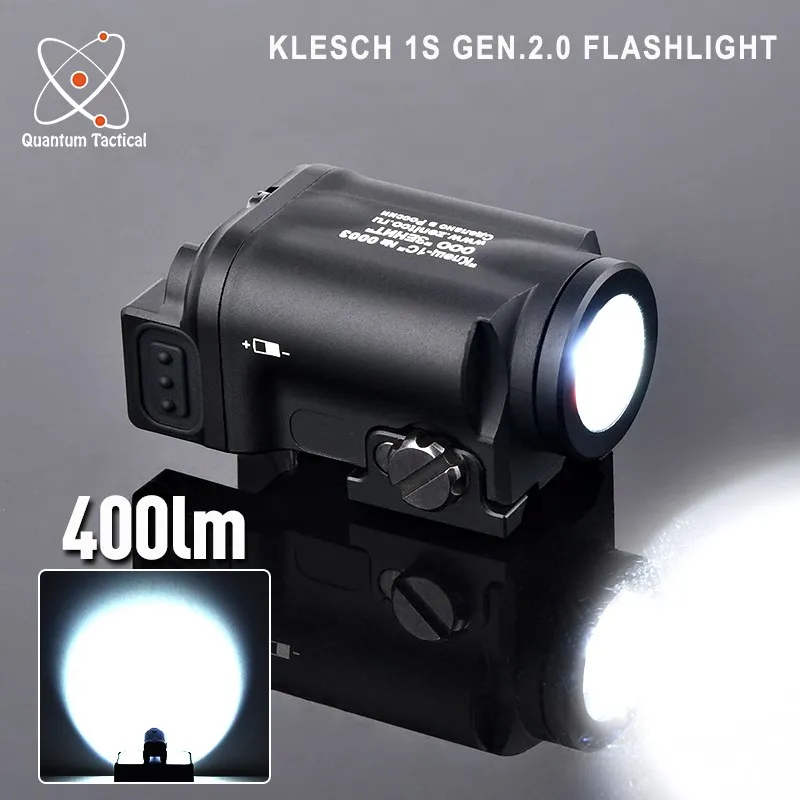 Linterna táctica Zenit Klesch 1S GEN.2.0, arma Airsoft colgante, arma LED, luz de explorador, pistola, lámpara de caza para Glock 17 19 - imagen 3