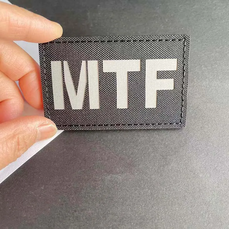 Parches SCP de base de las fuerzas de tareas móviles con emblema MTF con gancho y bucle, pegatinas militares reflectantes, insignias tácticas en la mochila - imagen 2