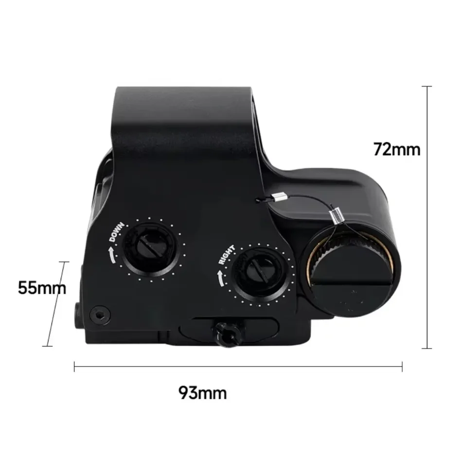 E * t * ch 553 558 miras holográficas de punto rojo verde caza Airsoft colimador ajuste táctico montaje en riel de 20mm con marcado completo - imagen 5