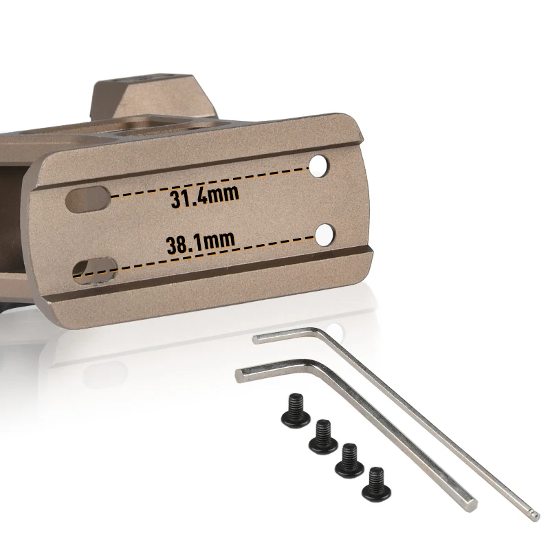 Kit de montaje táctico LERNA T-1 T-2, Base de alcance, soporte de elevación de altura Horizontal para lupa de vista, equipo de caza Airsoft - imagen 4