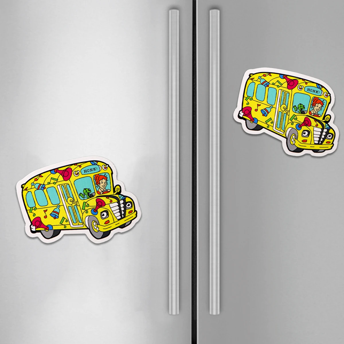 Imanes divertidos para nevera de autobús escolar para niños, pegatinas magnéticas para nevera, accesorios de cocina, regalo de decoración para el hogar - imagen 3