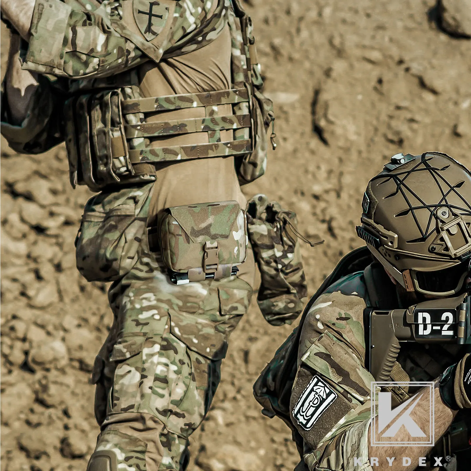 KRYDEX-bolsa táctica de primeros auxilios 500D, bolsa médica para rasgar, soporte MOLLE EMT, caza de combate, equipo de supervivencia de emergencia - imagen 4