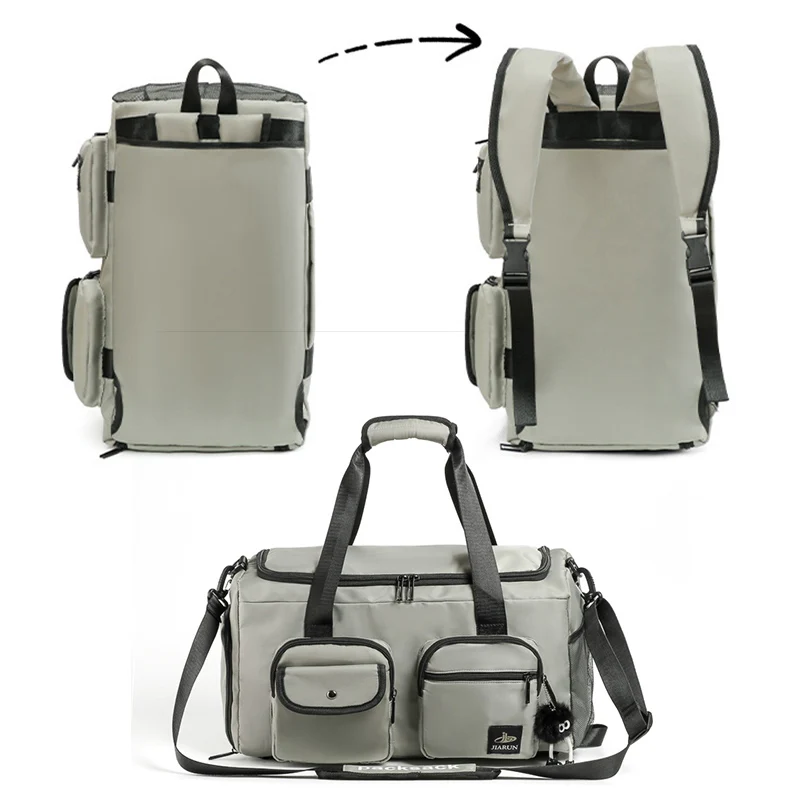 Bolsa de viaje de gran capacidad, compartimento para zapatos, bolsos cruzados multifuncionales para acampar, Fitness, entrenamiento de gimnasia, bolso deportivo para Yoga - imagen 4