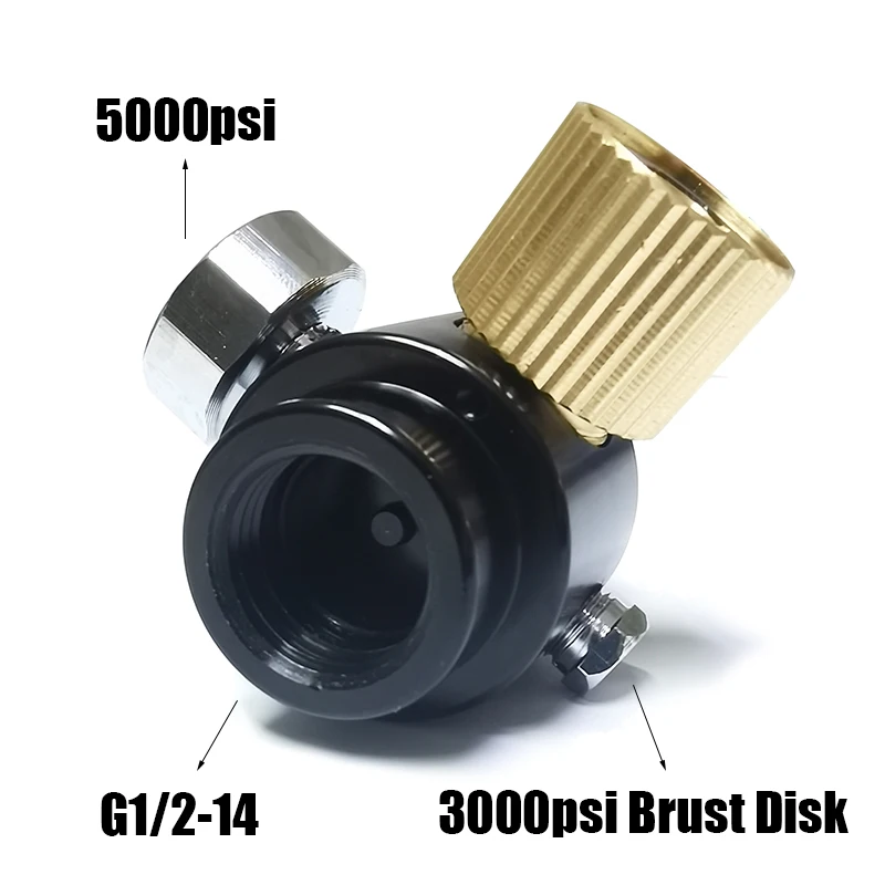 Regulador ajustable HPA para tanque de aire comprimido - imagen 5