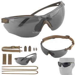Gafas de tiro Airsoft, gafas de sol a prueba de viento, multiusos, para motocicleta, ciclismo, senderismo, caza, Paintball, gafas tácticas