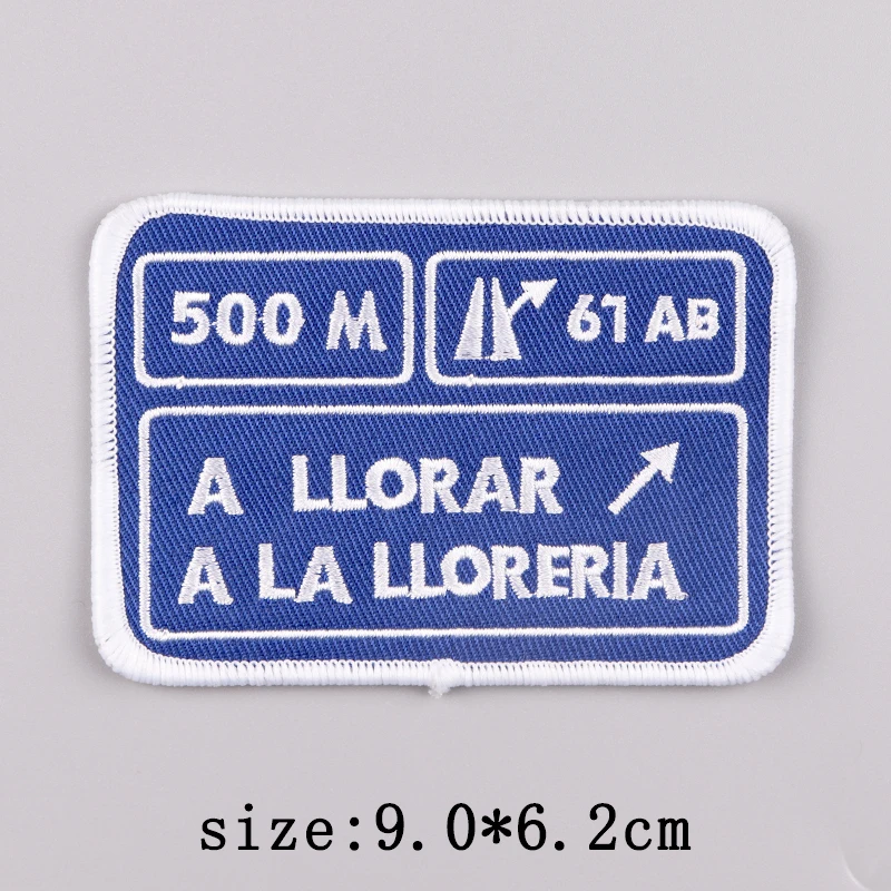Parches termoadhesivos señal de tráfico y hongo para planchar y coser - imagen 3