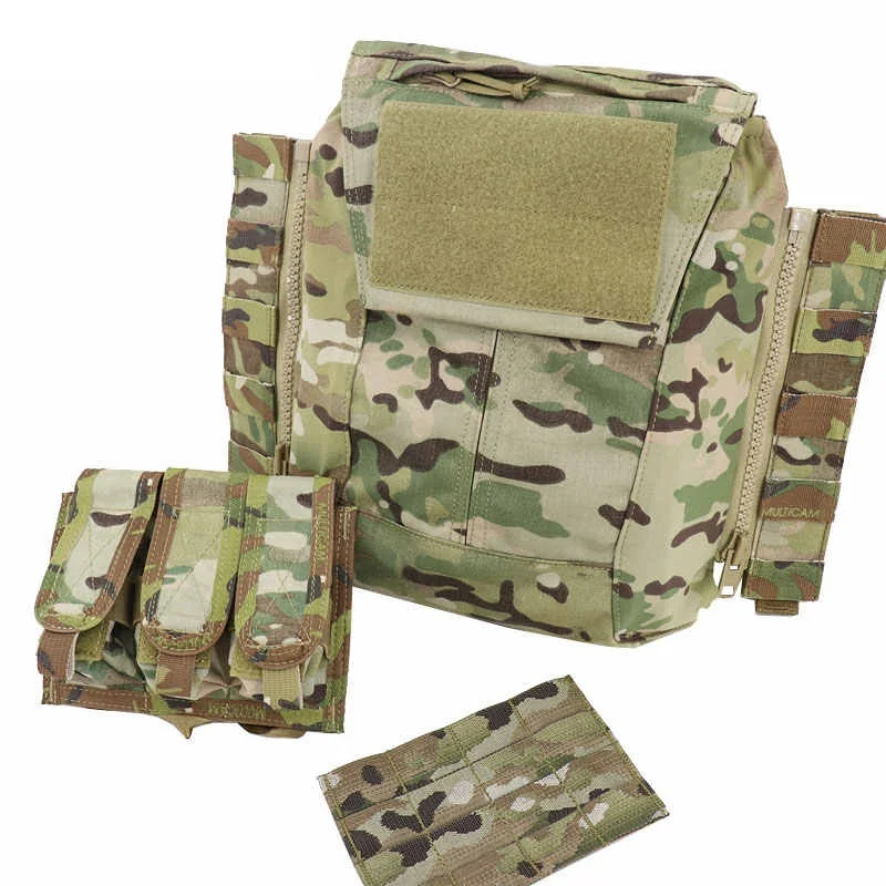 Placa adaptadora triple MOLLE 4x4 panel gancho expansión táctico - imagen 3