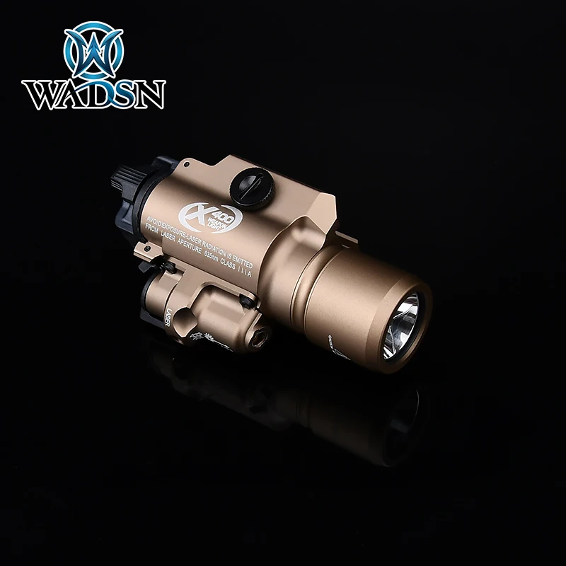 SF X400 Ultra linterna láser roja/verde colgante para pistola G17 Airsoft Scout Light 20mm Rail X300 luz de caza - imagen 4