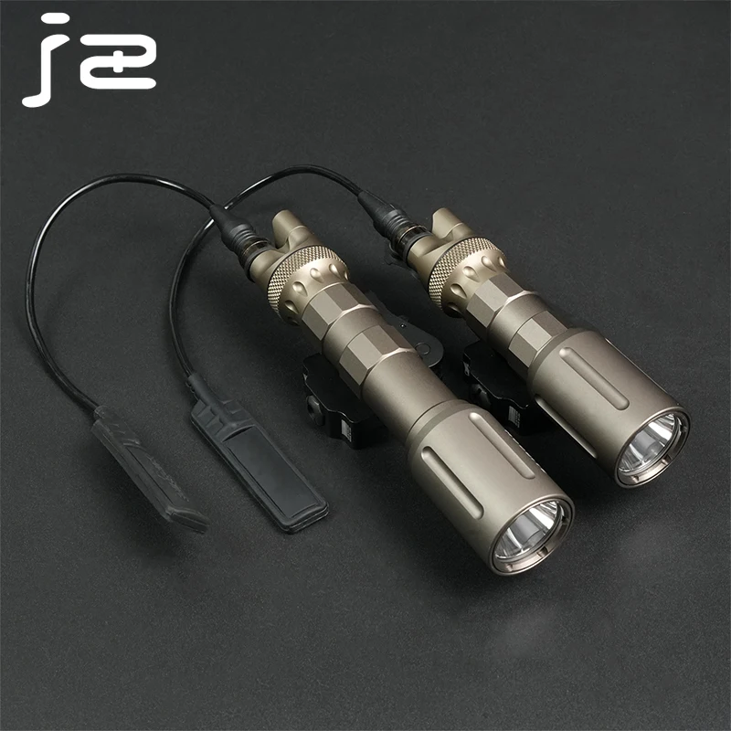 Linterna táctica PLH V2 de alta potencia, luz de explorador de 1100 lúmenes con interruptor de presión de cinta, tapa trasera remota para caza Airsoft