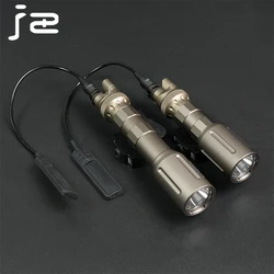 Linterna táctica PLH V2 de alta potencia, luz de explorador de 1100 lúmenes con interruptor de presión de cinta, tapa trasera remota para caza Airsoft