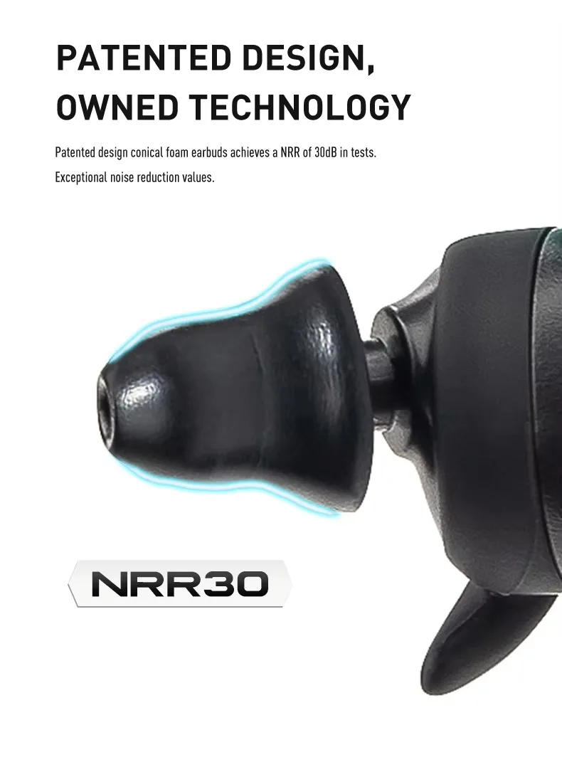 EARMOR M20T PRO Tapones para los oídos Bluetooth Antiruido NRR26dB - imagen 4