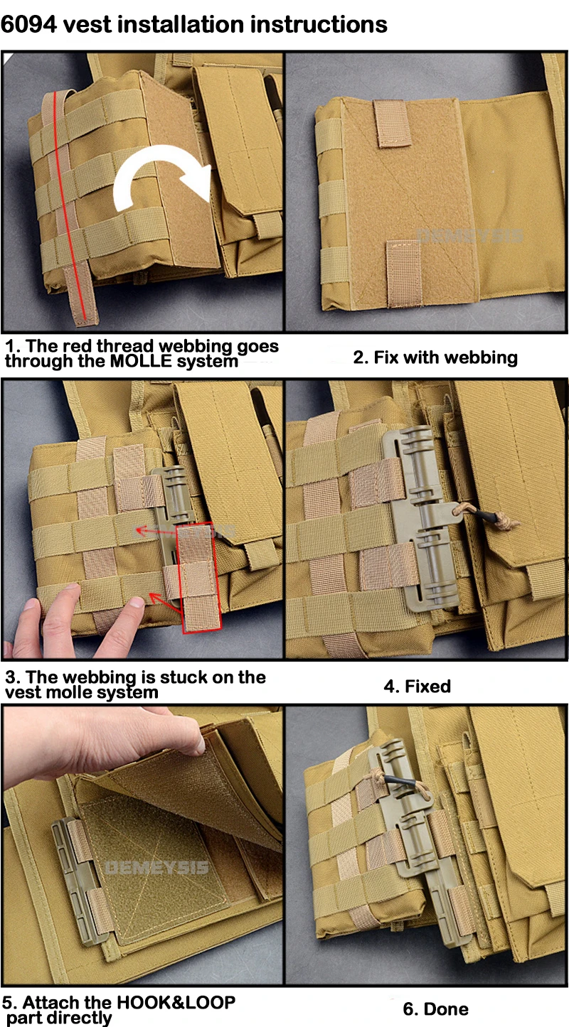 Hebilla táctica - Sistema completo instalado