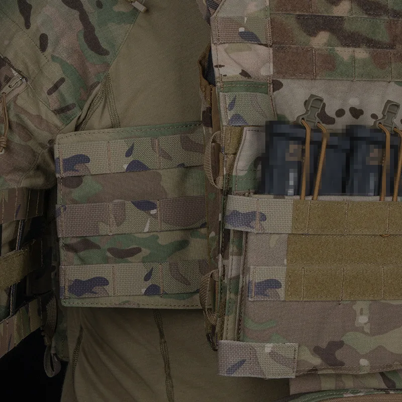 R Molle-Chaleco táctico con Panel lateral de camuflaje, accesorios para colgar en el pecho - imagen 5