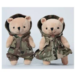 Oso táctico de camuflaje para acampar al aire libre, bolsa de senderismo, chaleco, accesorio colgante, entrenamiento de pesca, caza, juguete desmontable portátil