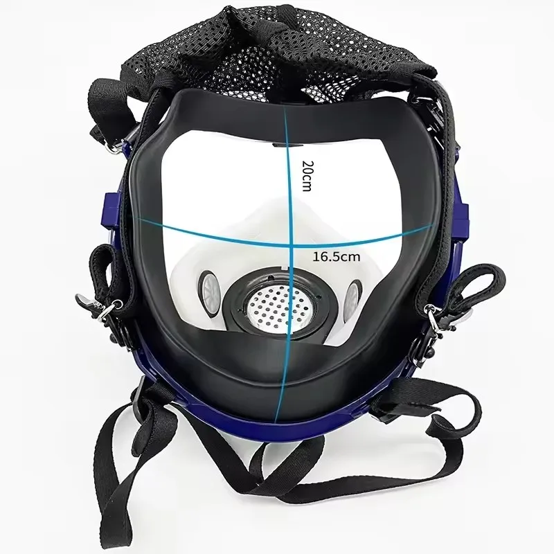 [Visión panorámica] Máscara de gas de cara completa, filtra eficazmente partículas grasas y gases tóxicos, ideal para pintar y moler en aerosol - imagen 4