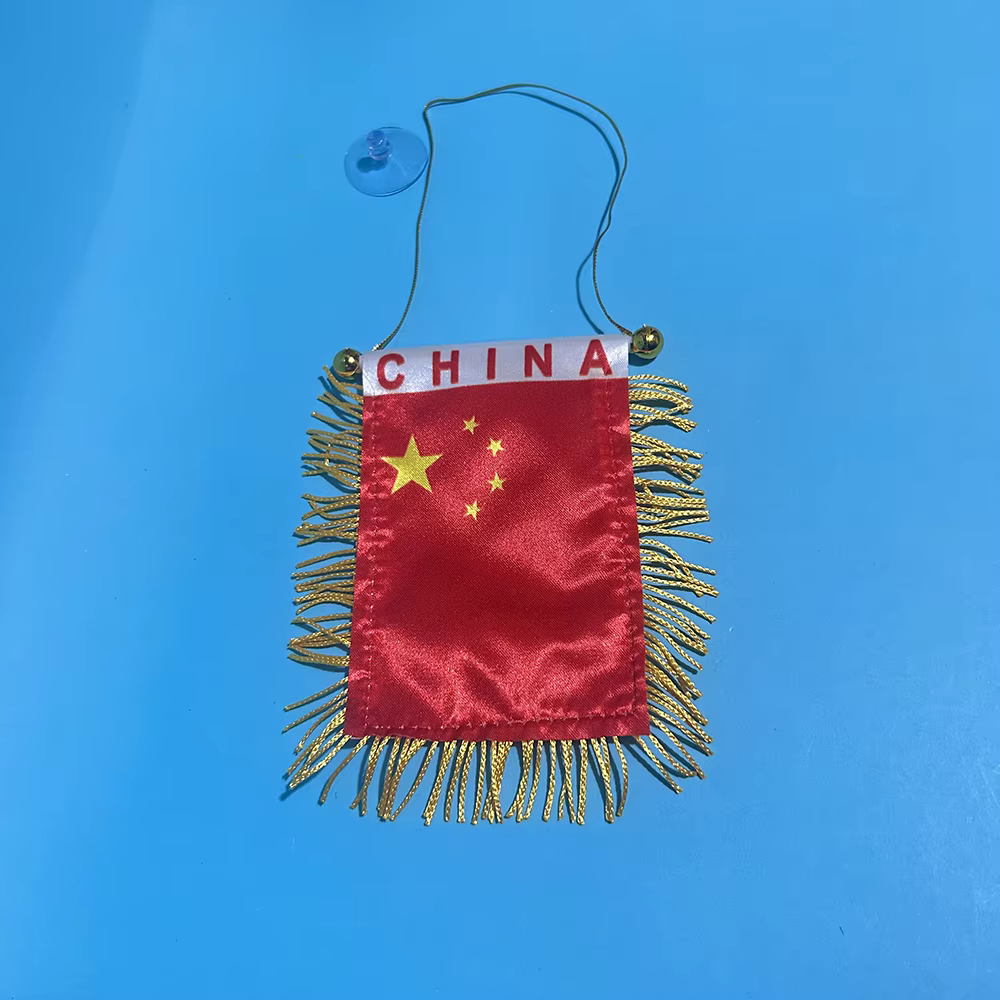 Bandera china colgante para coche, poliéster impresa por ambos lados - imagen 3