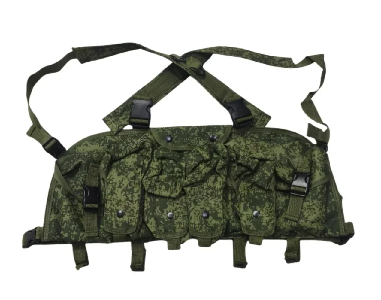 Chaleco táctico MOLLE porta cargadores AK en camuflaje EMR ruso - imagen 2