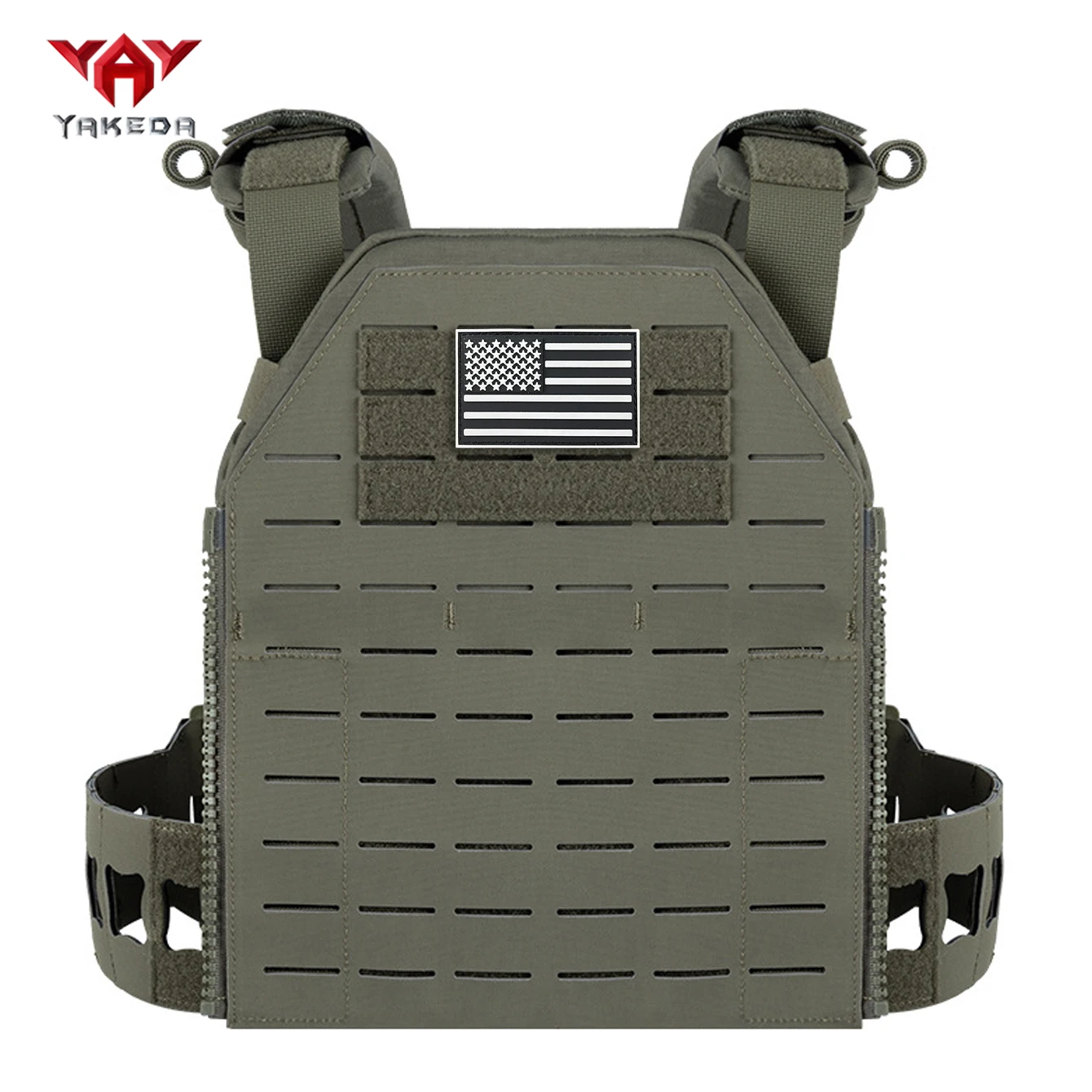 YAKEDA Chaleco de caza multifuncional de liberación rápida, chaleco de nailon transpirable, se puede utilizar para caza, supervivencia en la naturaleza, etc. - imagen 3