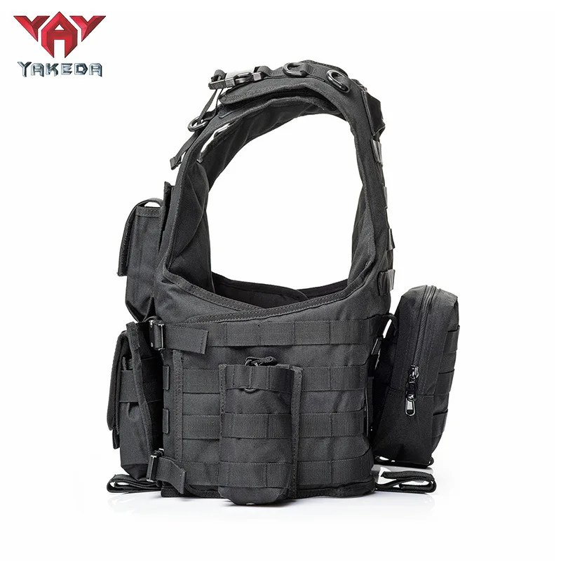 YAKEDA chaleco táctico multifuncional resistente al desgaste, traje de entrenamiento al aire libre, bolsa de munición de camuflaje, chaleco protector de caza - imagen 5