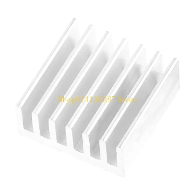 J1HC 5 uds disipador calor aluminio calidad 14x14x6mm para Chip memoria potencia LED IC DIY - imagen 2