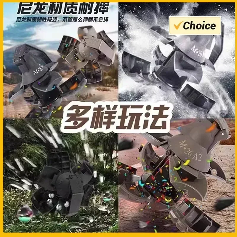 F1/3PCS M26a2 Modelo de Granada de Nylon Juguete de Granada de Explosión, Modelo de Granada Airsoft, Anti-Cadido, Recargable, Bola de Gel, Confeti, Harina - imagen 4