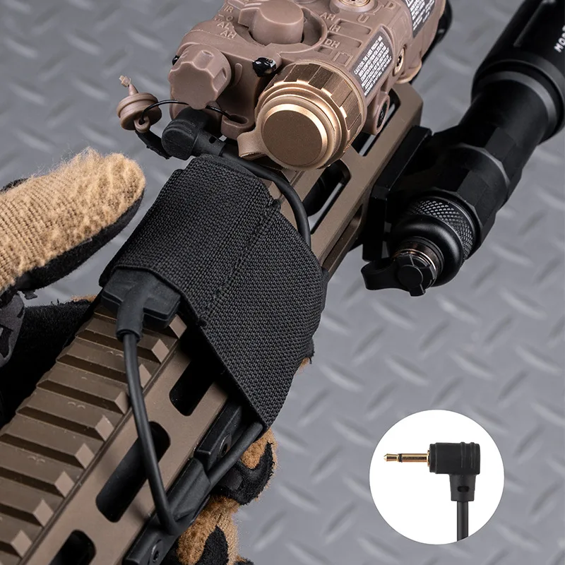 Interruptor de cable de carril guía SF, grúa láser de 2,5mm, linterna SF, enchufe de luz Weapan, presión remota compacta para accesorios de caza PEQ - imagen 5