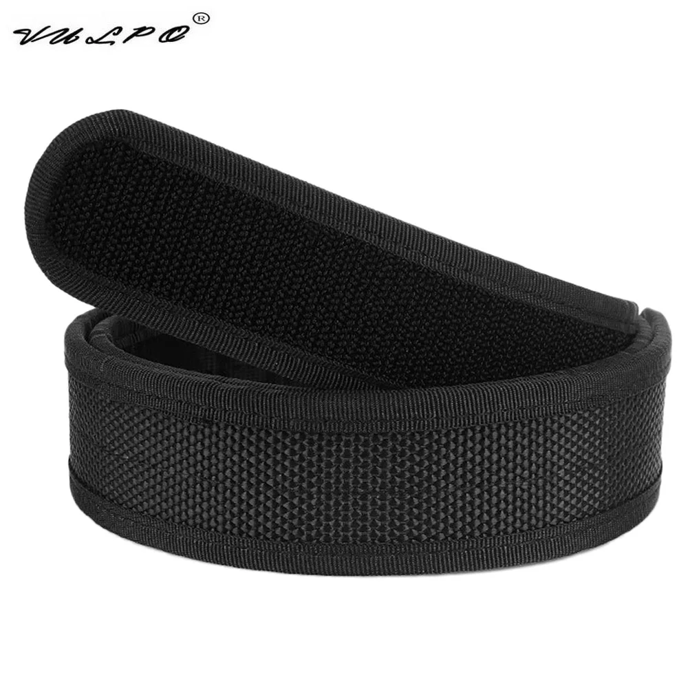 VULPO-cinturón táctico de nailon para hombre, cinturón interior de combate de 1,5 pulgadas, ajustable, con gancho y bucle, para caza y Airsoft al aire libre