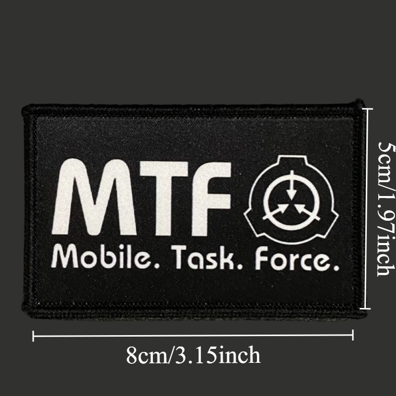 SCP Foundation MFT parche estampado brazalete militar táctico moral insignia gancho y bucle mochila ropa pegatinas decorativas - imagen 2